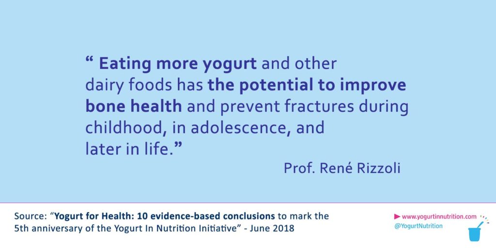 Rizzoli - Yogurt is linked to healthy growth of bones during childhood and adolescence